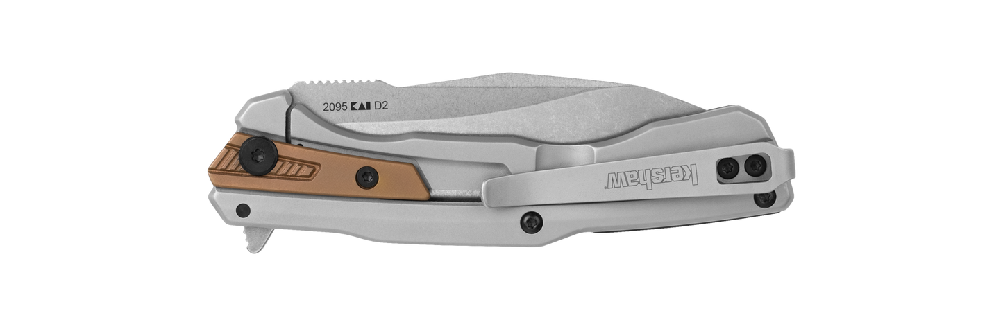 Kershaw Endgame Frame Lock Folding Knife KVT Ball-Bearing System 3.25in D2 Steel Blade - 2095