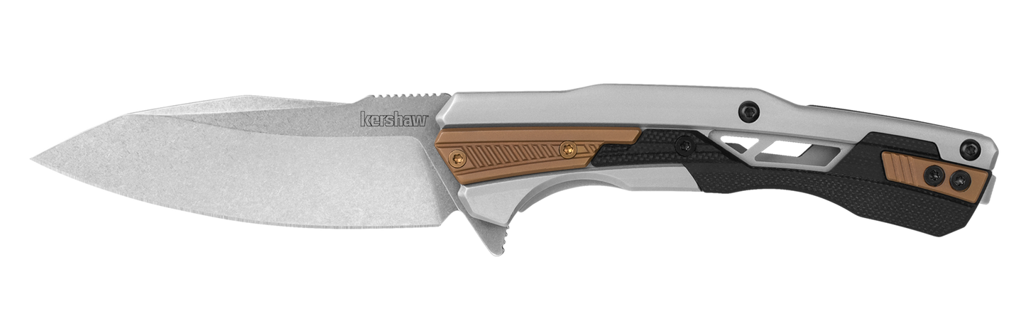 Kershaw Endgame Frame Lock Folding Knife KVT Ball-Bearing System 3.25in D2 Steel Blade - 2095