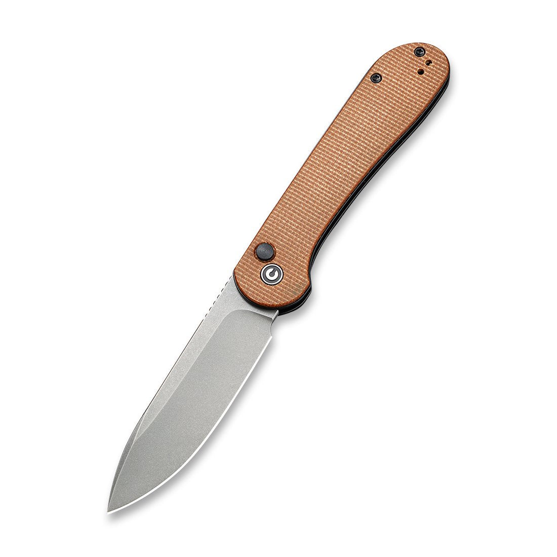CIVIVI Elementum C2103D Folding Knife 2.96 in 14C28N Steel Blade Brown Micarta Handles