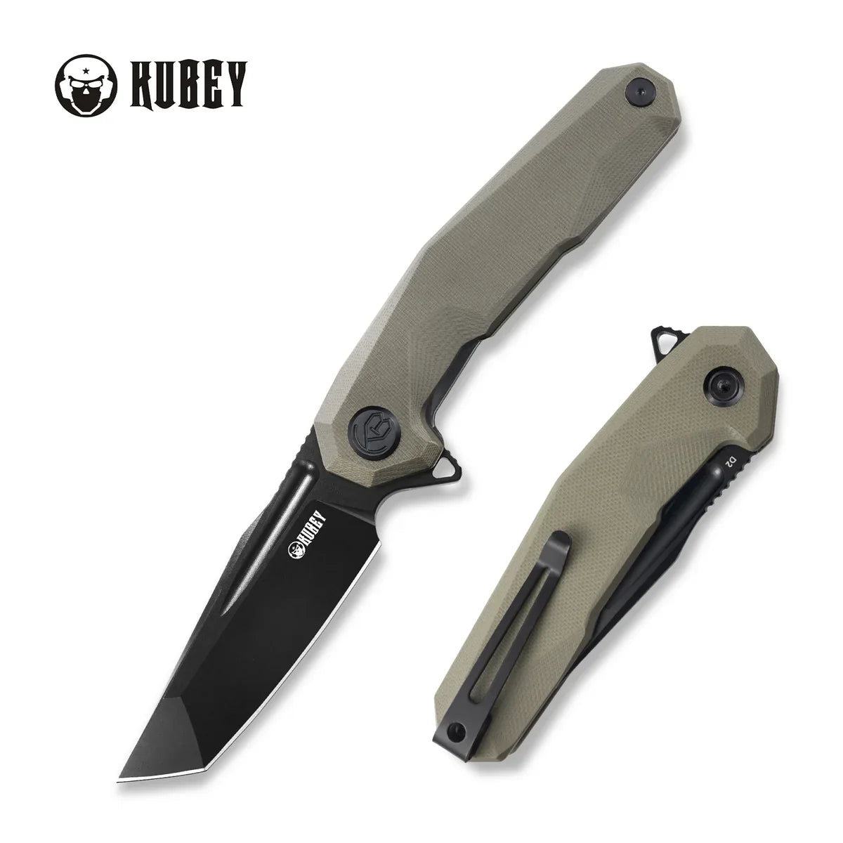 Kubey Carve Nest 3.27" D2 Black G10 KUB237G