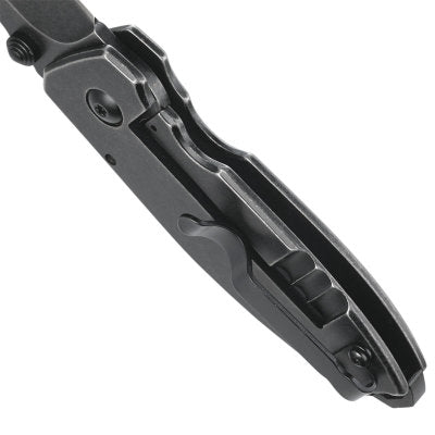 CRKT Squid Black Stonewash Folding Knife - Designed by Lucas Burnley - 2490KS