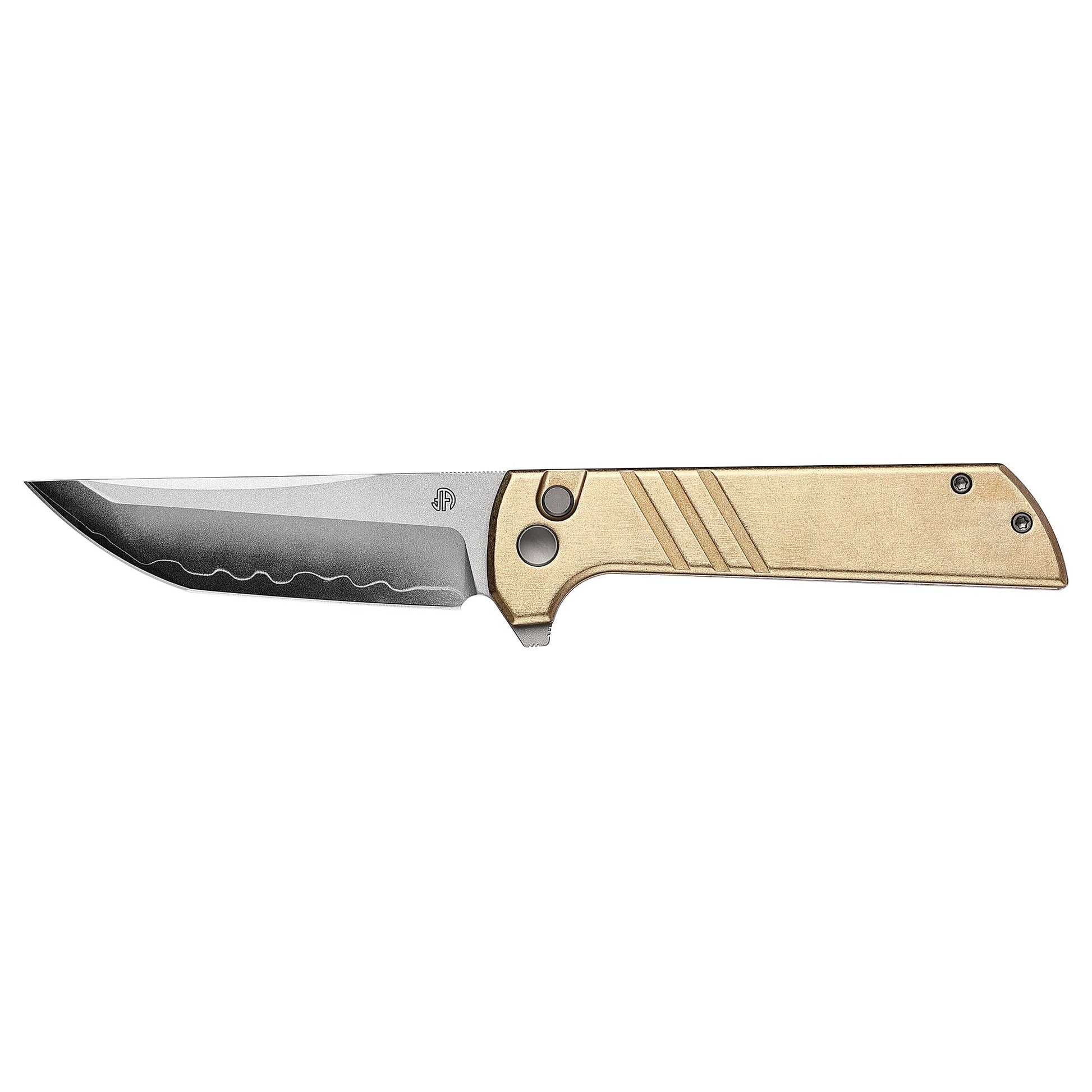 North Mountain Blade Chop 2 Stripe 2403-S blade detail – hand-polished SLD-Magic San Mai tanto