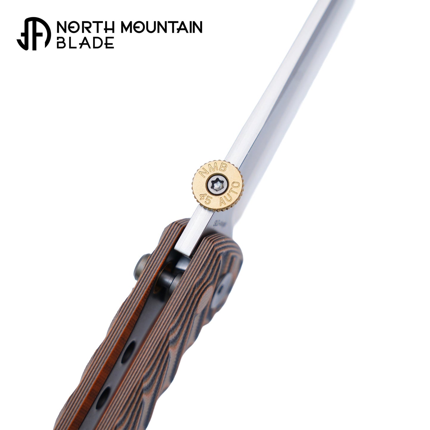 North Mountain Blade CHOP 2 2406-BKSK button lock detail