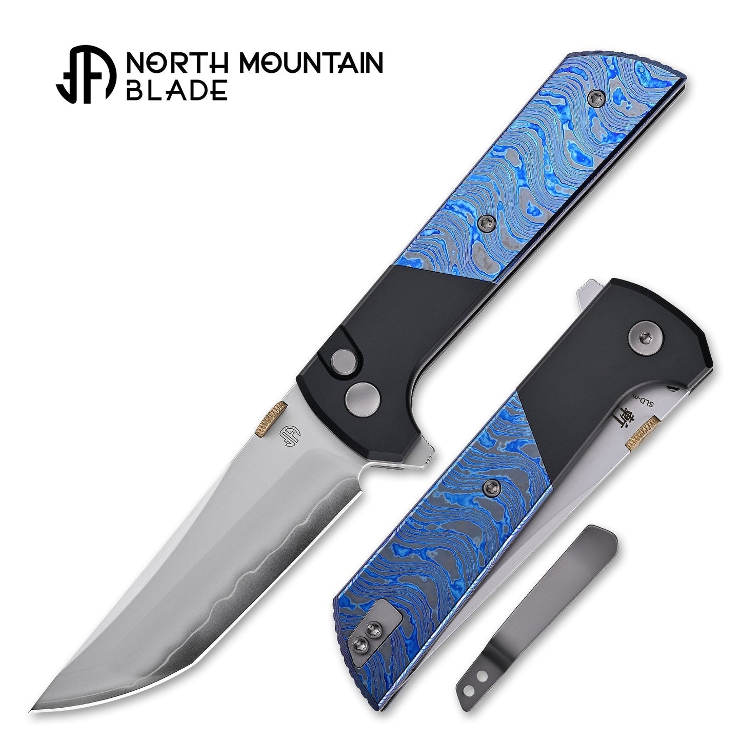 North Mountain Blade 2407-ZRDM blade detail – SLD-Magic Japanese-style tanto grind