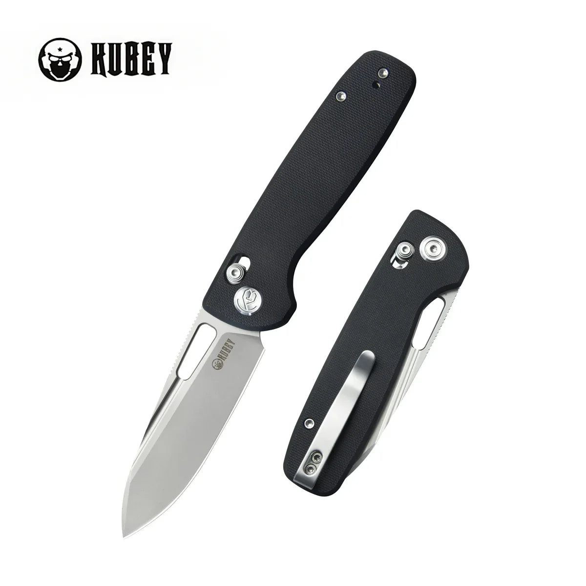 Kubey Knife Bluff 3.19" Sandvik 14C28N Black G10 KUB248D