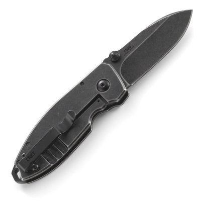 CRKT Squid Black Stonewash Folding Knife - Designed by Lucas Burnley - 2490KS