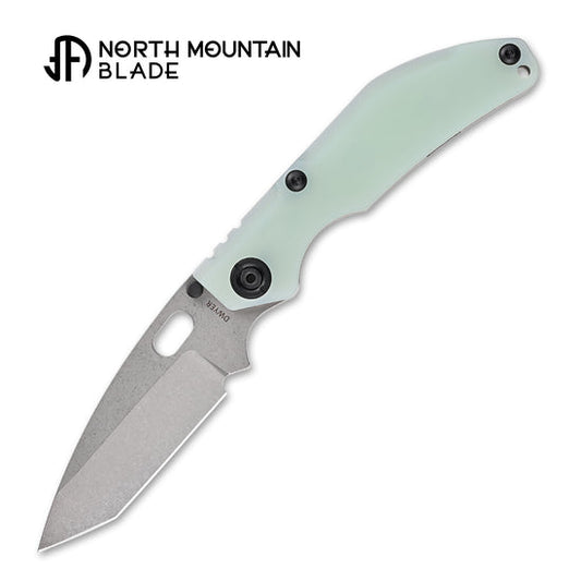 North Mountain Blade Dwyer 2522-G10-JD front view – 3.54″ 14C28N tanto folding knife