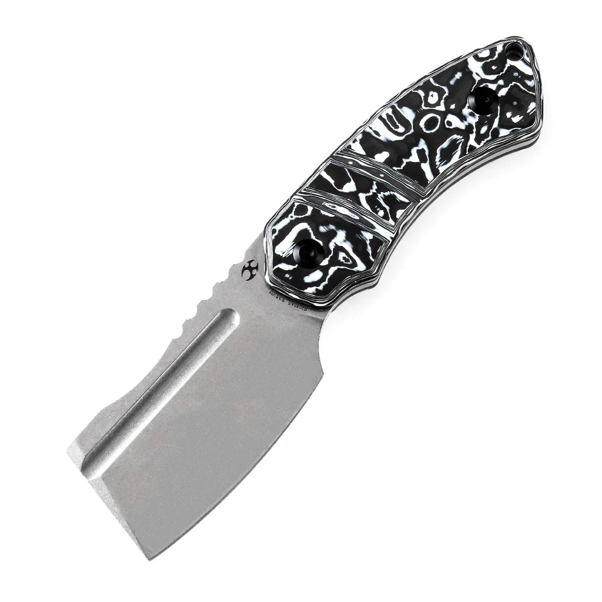 Kansept Korvid S 2.9" CPM-S35VN Black &amp; White Carbon Fiber G2030A5
