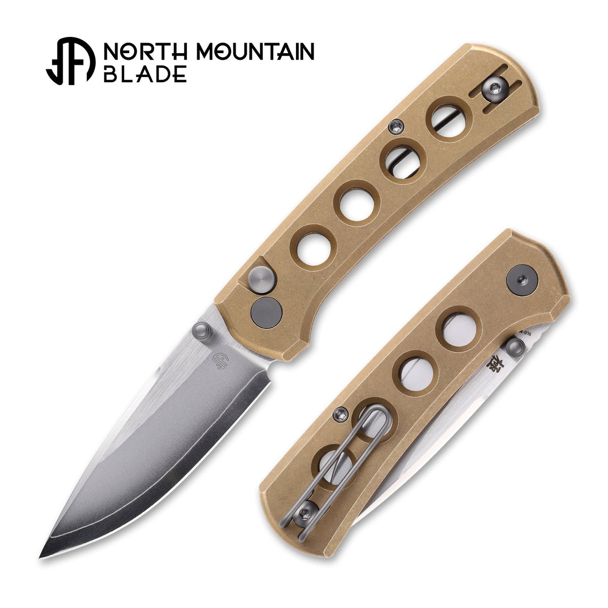 North Mountain Blade Ultra Mini 2628-BR-H open and closed views