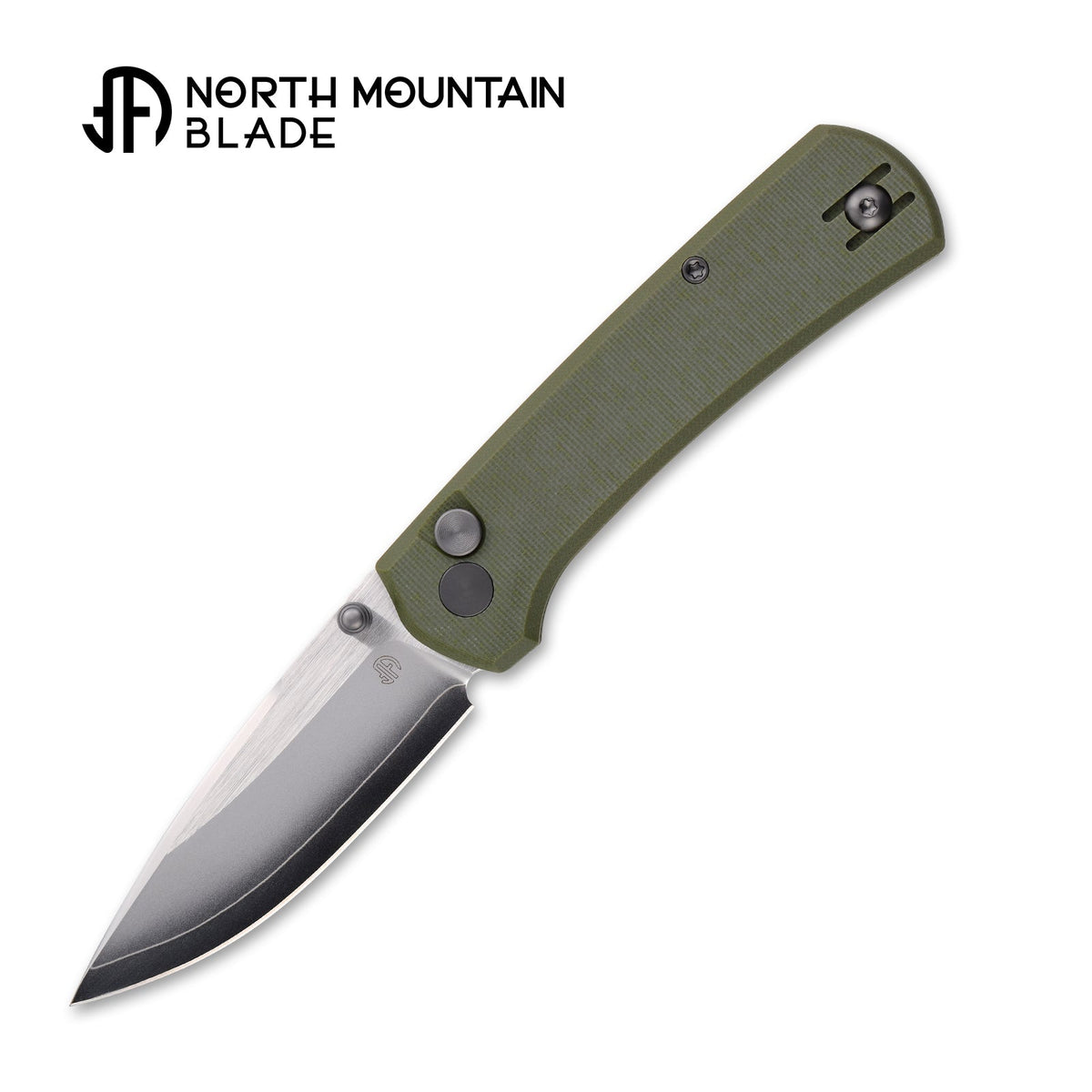 North Mountain Blade Ultra Mini 2628-GR front view – 2.95" SLD-Magic drop point folding knife