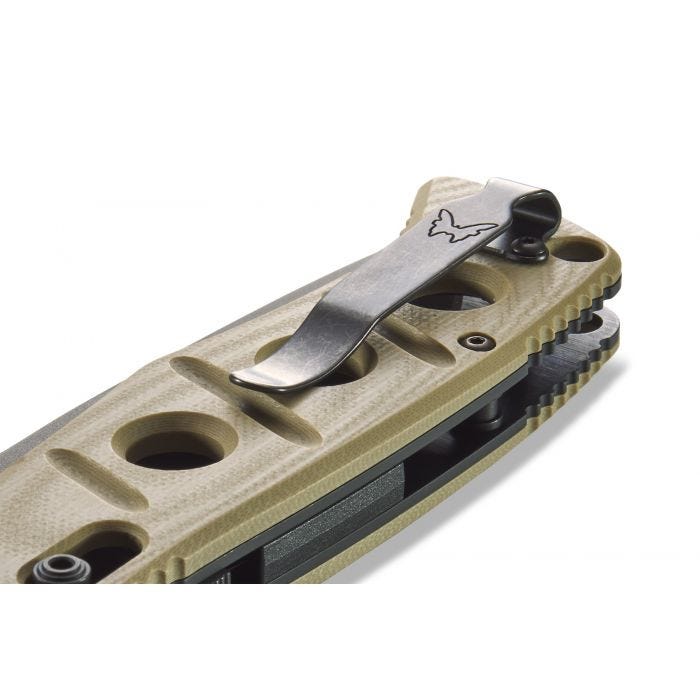 Benchmade 2750GY-3 Auto Adamas black G10 handle detail