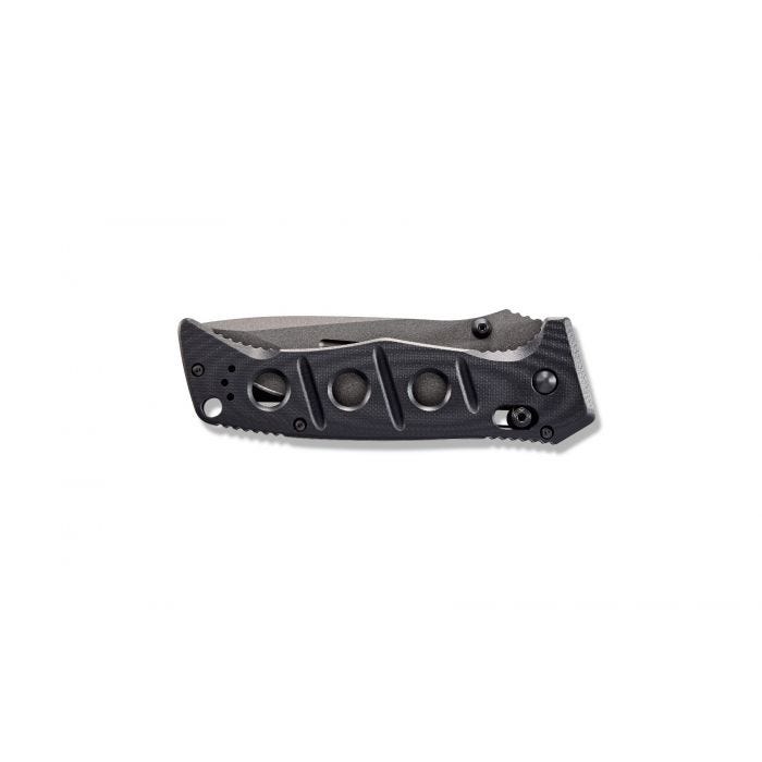 Benchmade 275GY-1 Adamas black G10 handle detail