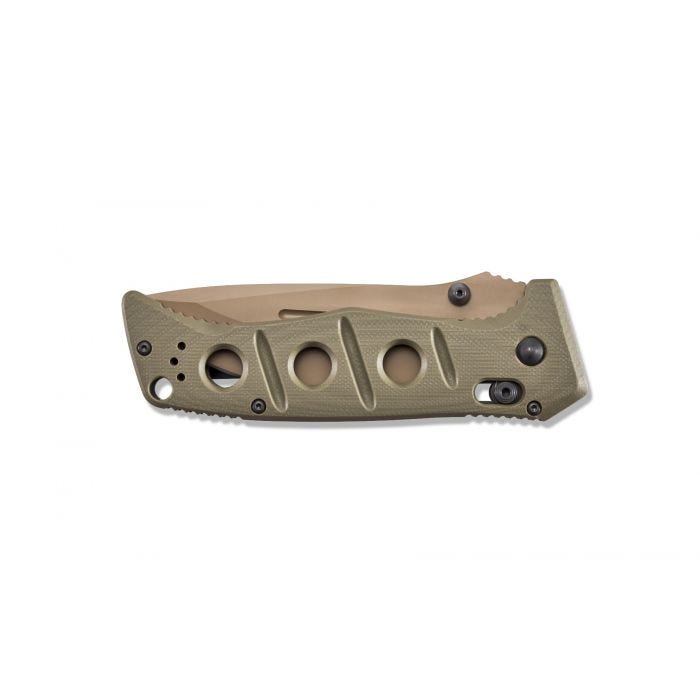 Benchmade 275SFE-2 Adamas OD Green G10 handle detail