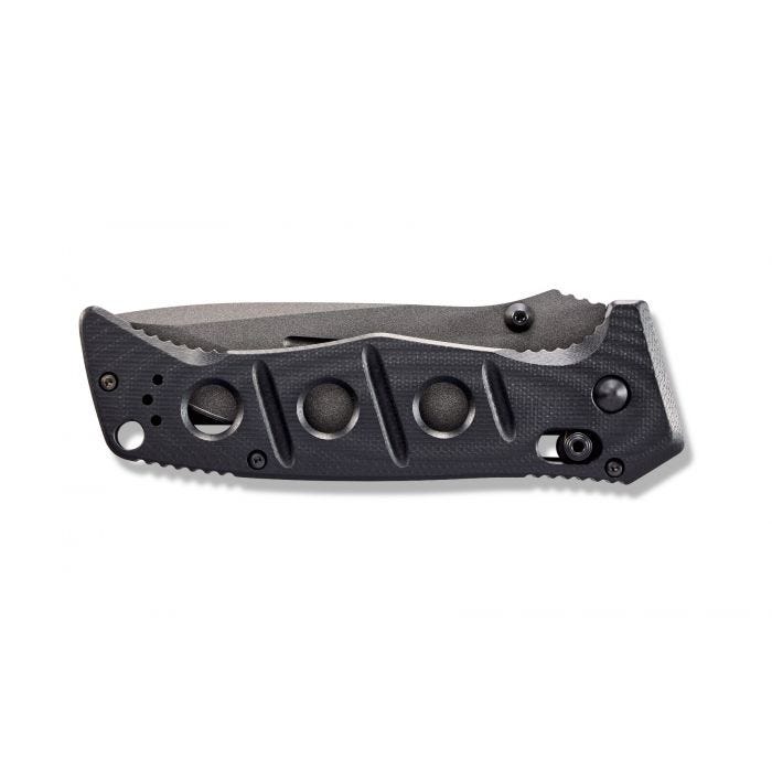 Benchmade 275SGY-1 Adamas black G10 handle detail