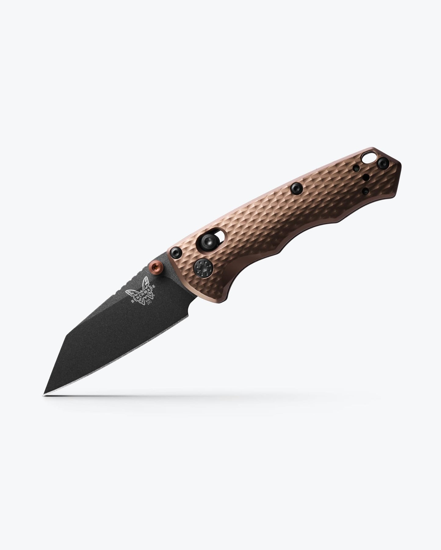 Benchmade Full Immunity 290BK-1 open position showing Cobalt Black CPM-M4 wharncliffe blade