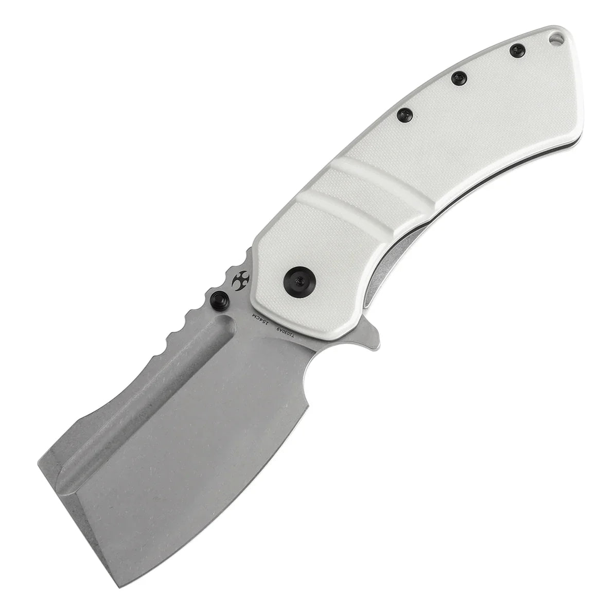Kansept XL Korvid 3.55" 154CM White G10 T1030A9