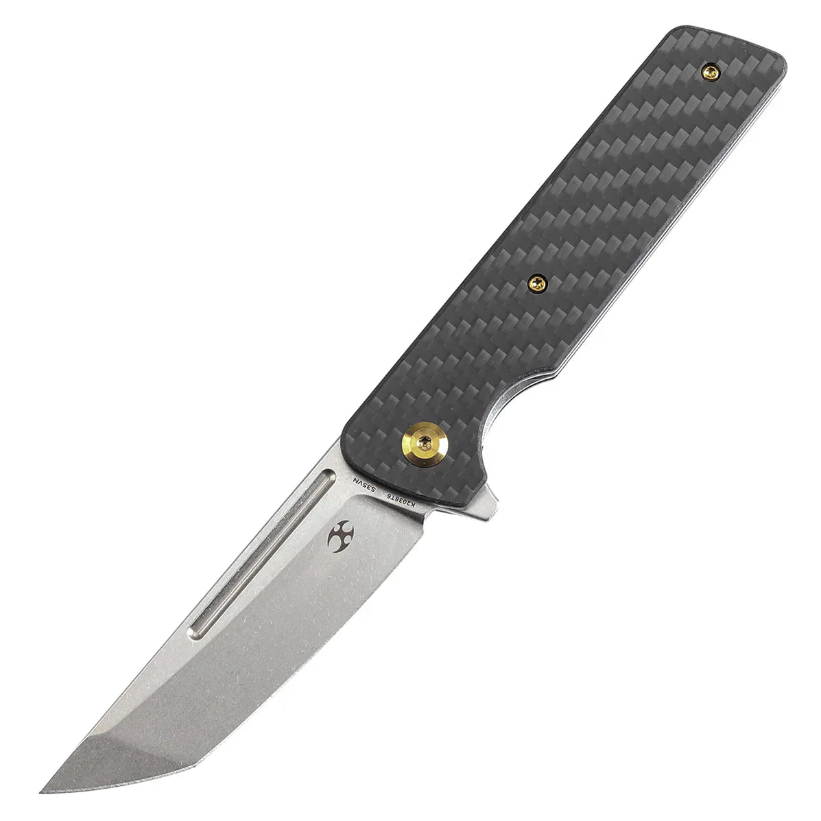 Kansept Anomaly 3.14" Stonewashed CPM S35VN Carbon Fiber +G10 Black K2038T6