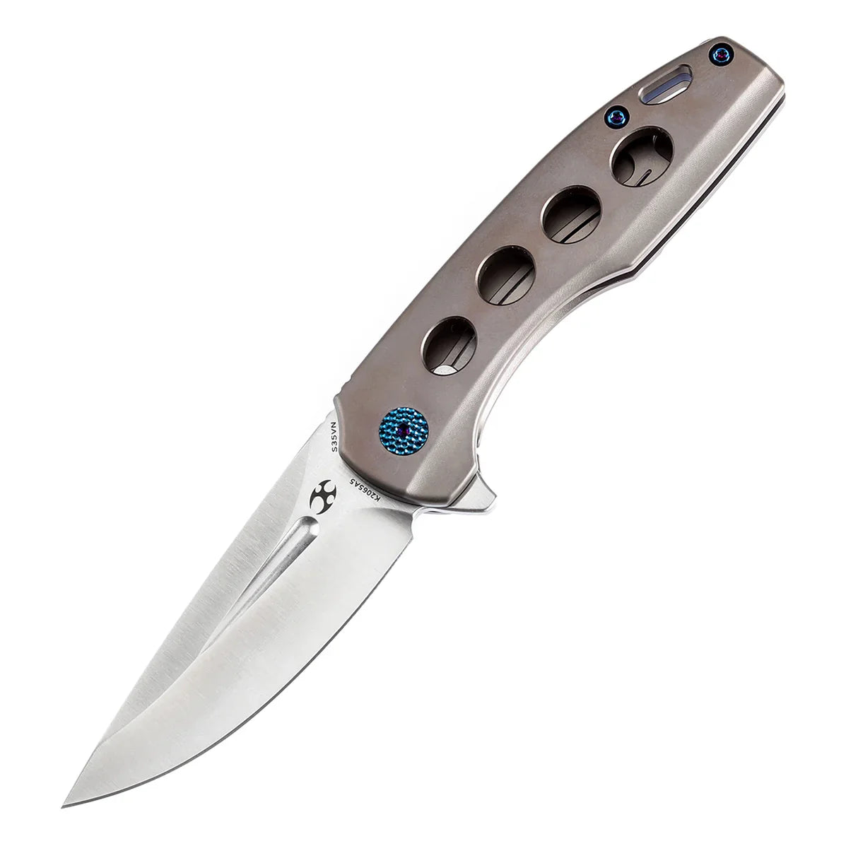Kansept Cassowary 2.9" Satin CPM S35VN Bronzed Anodized Titanium K2065A5