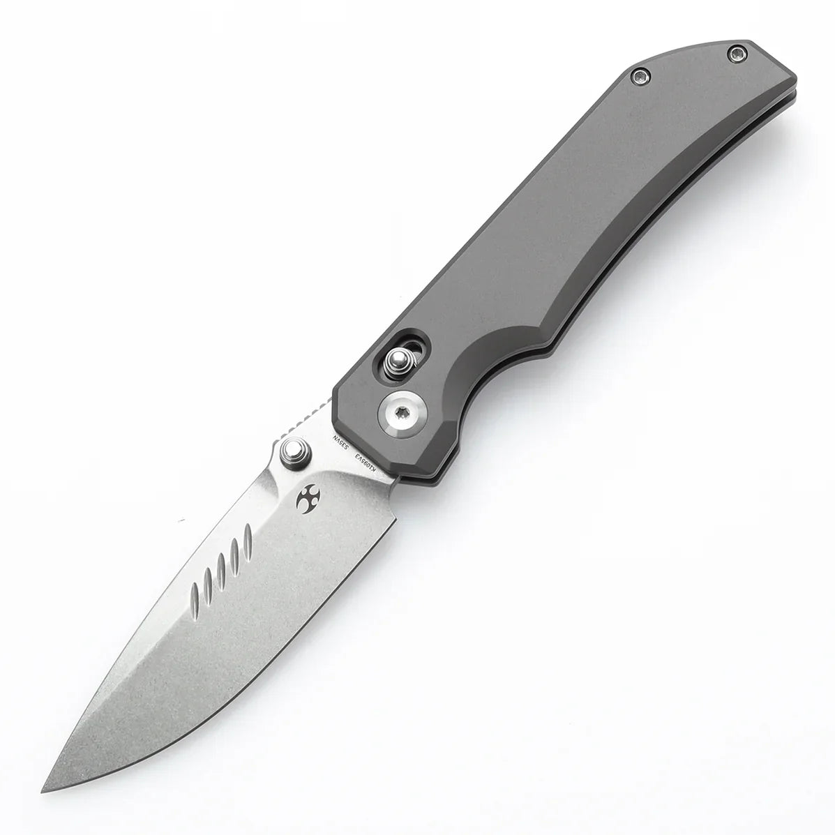 Kansept Eaglestrike 3.73" CPM S35VN Bead Blasted Titanium Plain K1095V3