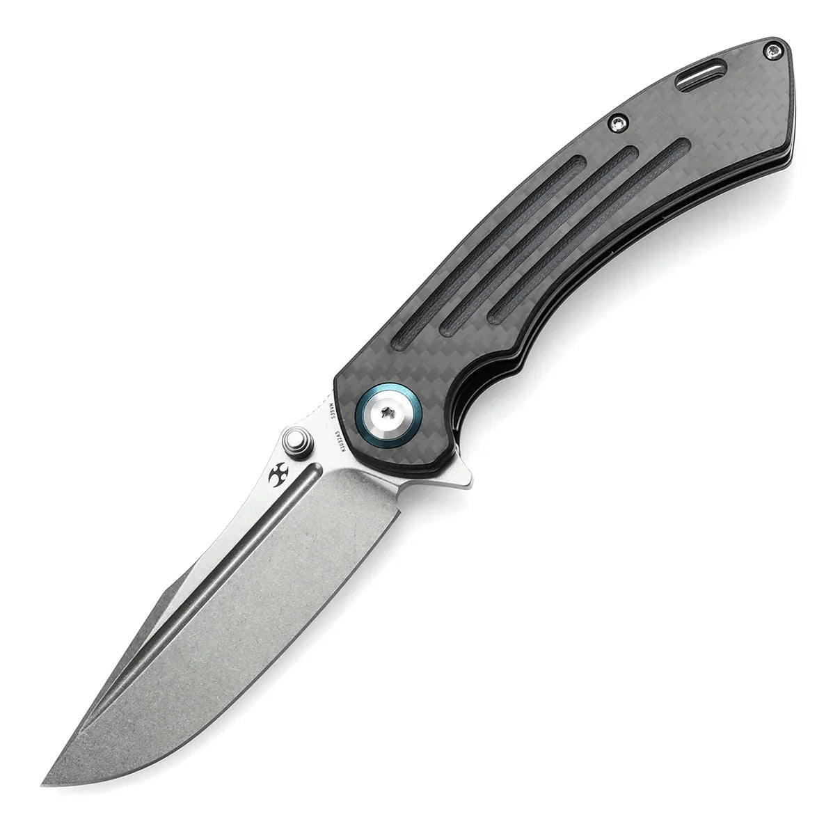 Kansept Pretatout 3.56" CPM S35VN Carbon Fiber,G10 Black K1032A5