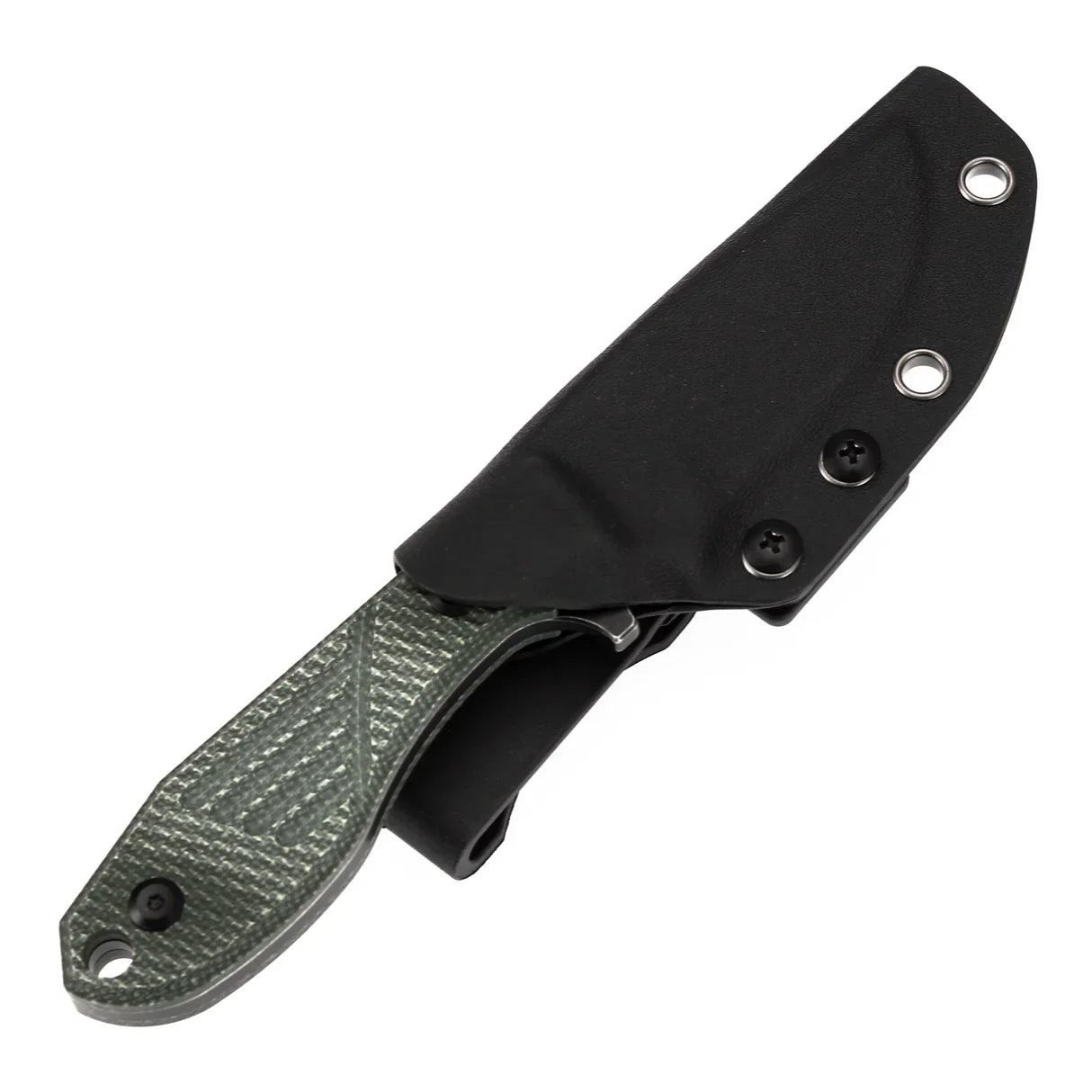 Tenable Tiny Dancer G014A6 – 3.17" Blackwash D2 Drop Point Blade, Green Micarta Handle, Fixed Blade EDC Knife – Designed by JB Stout