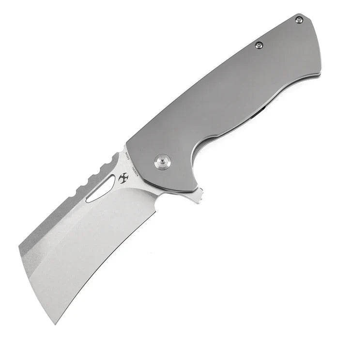 Kansept Leviathan 3.9'' Stonewashed CPM S35VN Bead Blasted Titanium K1083A1