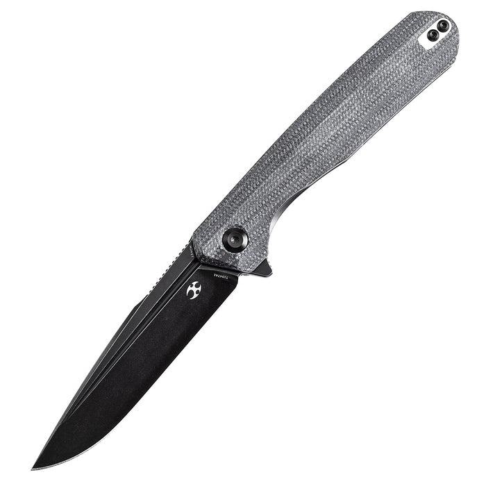 Kansept Qilin 3.43" Blackwash 154CM Black Micarta Handles - T1047A1