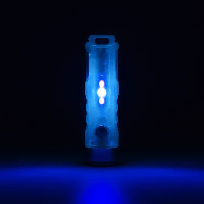 RovyVon Aurora A7 USB-C GITD Sky Blue Keychain Flashlight (3rd Generation)  Luminus SST-20 6500K LED