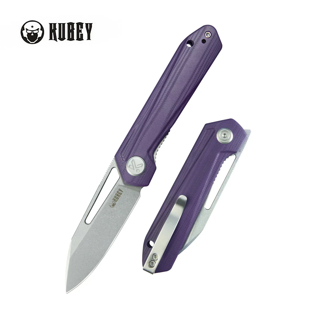 Kubey Knife Royal 2.99" 14C28N Purple G-10 KUB321U