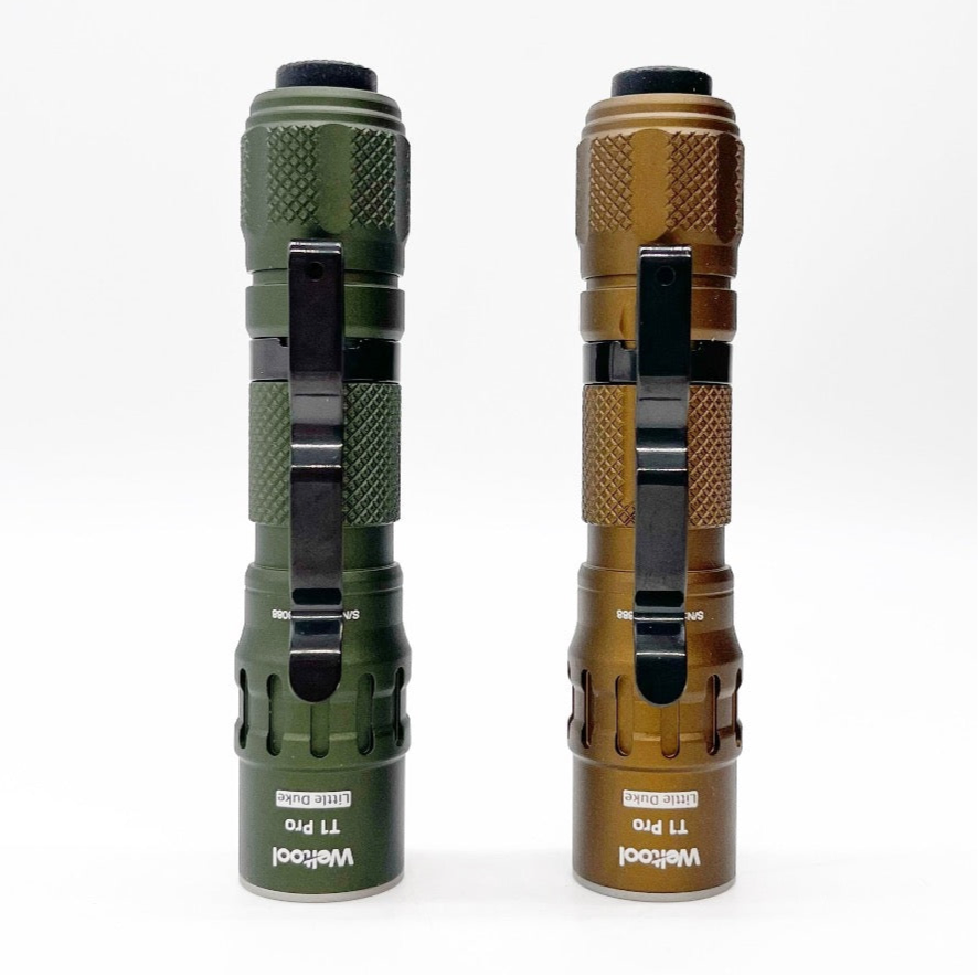 Weltool T1 Pro TAC 540 Lumen Tactical Flashlight USB-C Rechargeable 14500 Battery Included - OD Green