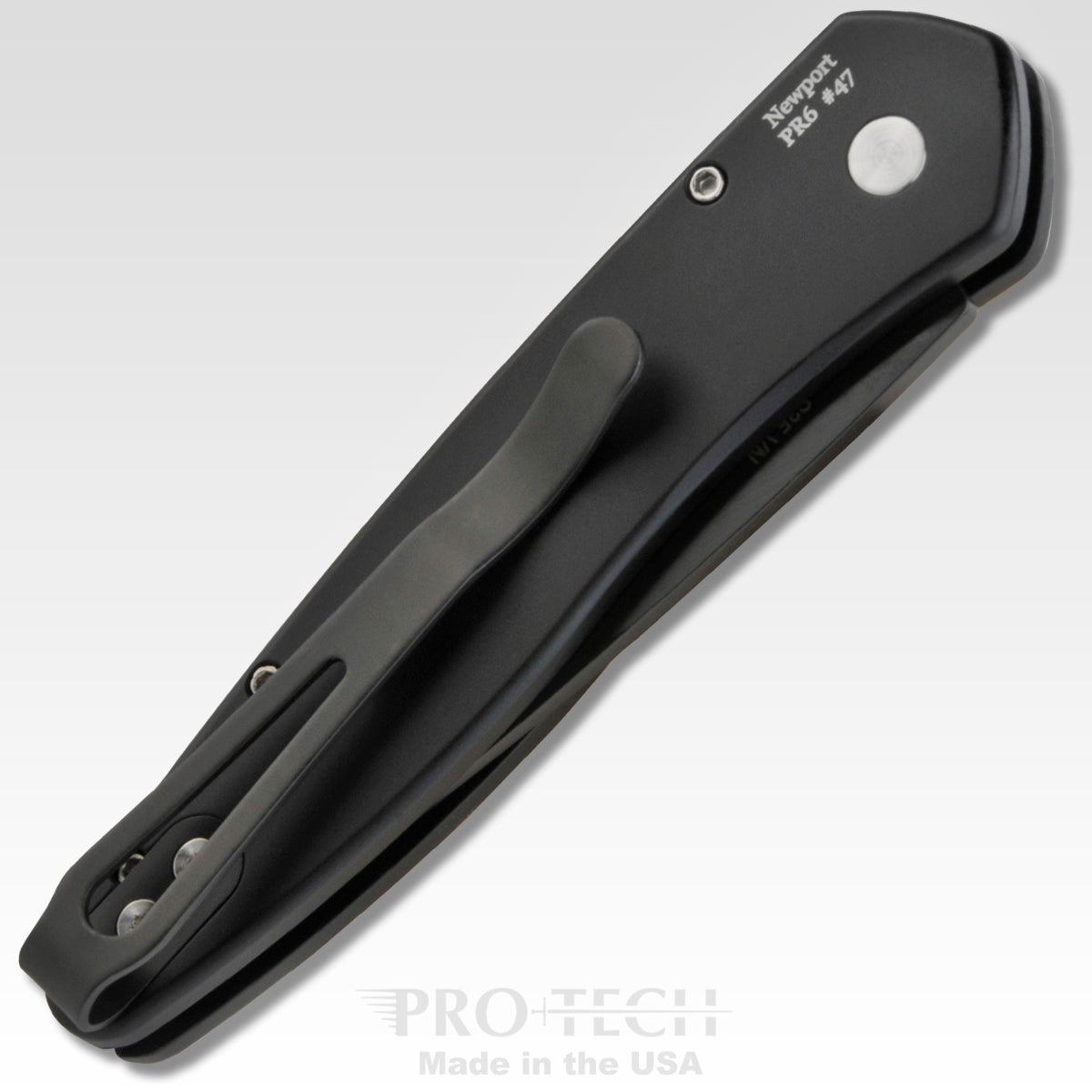 ProTech 3452 Newport Tuxedo Folding Knife 3in DLC S35VN Steel Blade