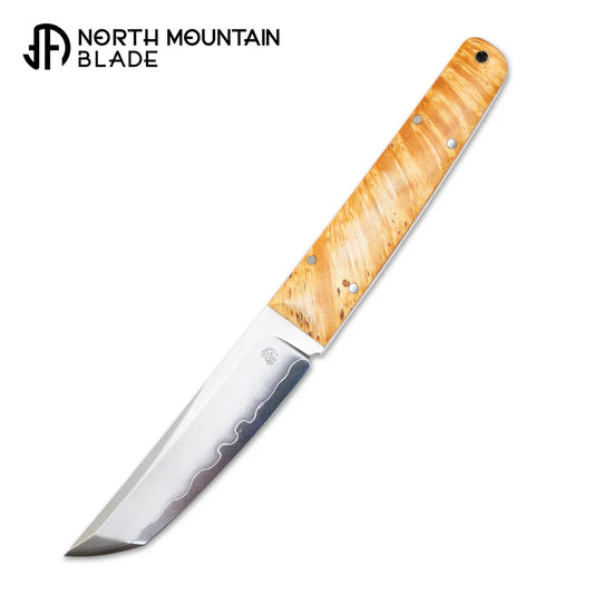 North Mountain Blade ChopMiniFixed-Thujawood front view fixed blade knife