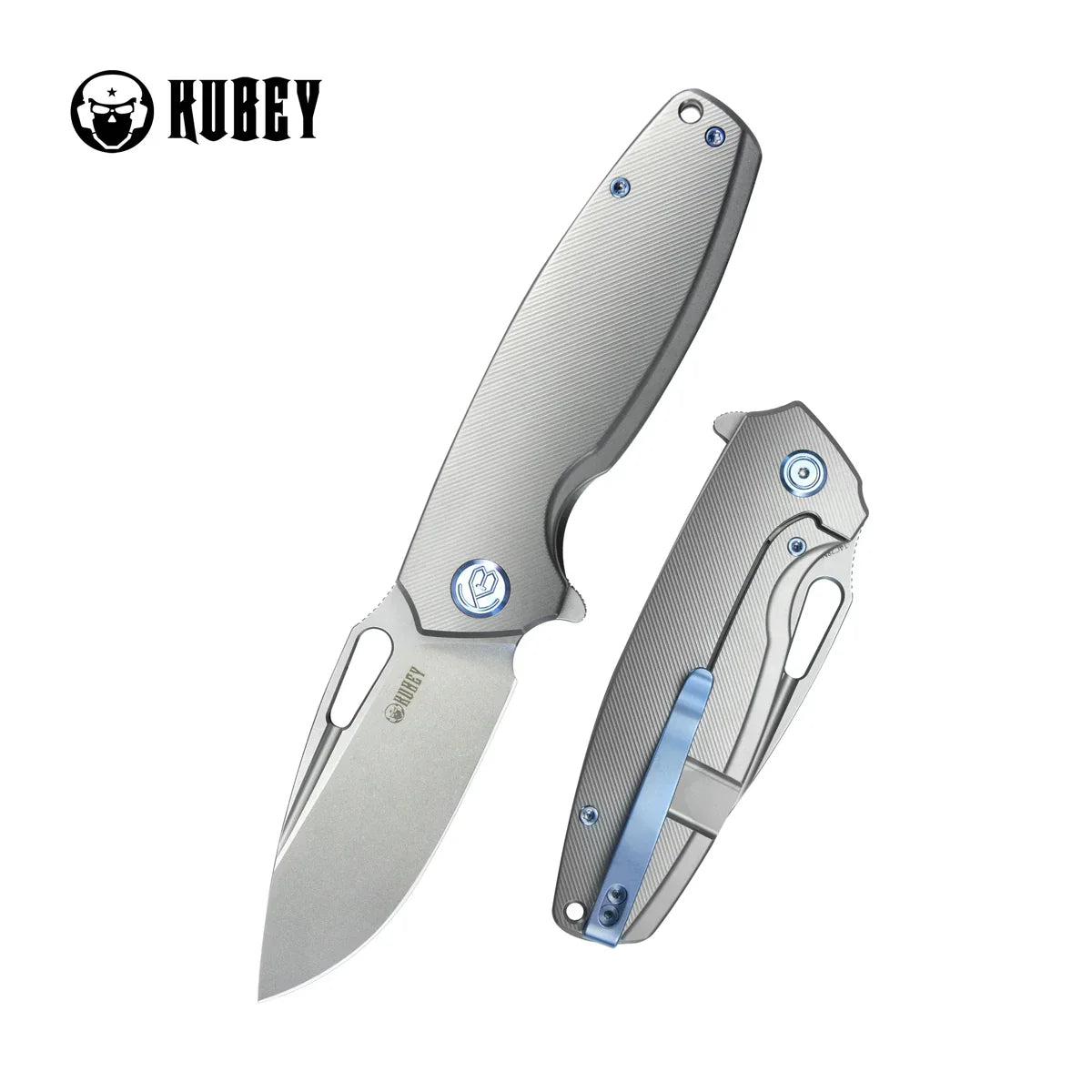 Kubey Knife Tityus 3.39" 14C28N Titanium KUB360A