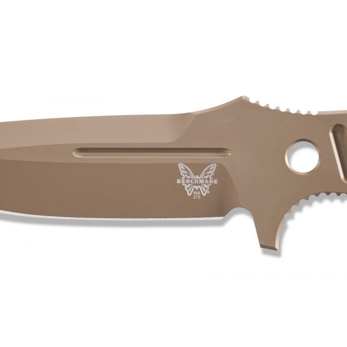 Benchmade 375FE-1 Adamas skeletonized full tang construction detail