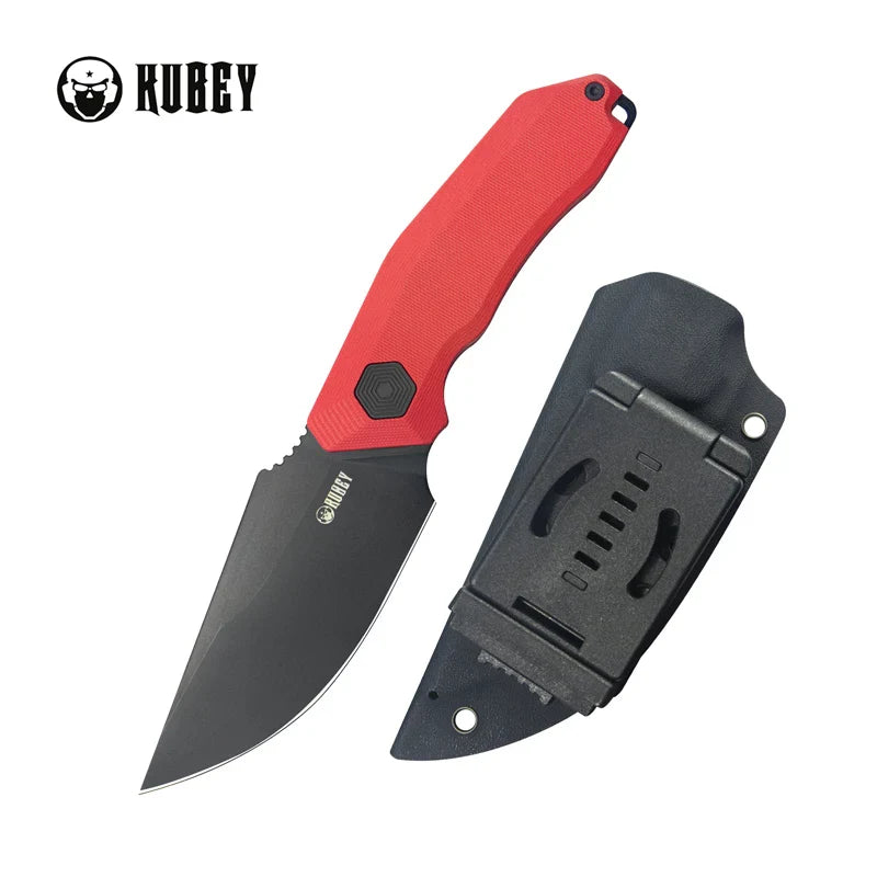 Kubey Knife Basilisk 4.76" 14C28N Red G-10 KUB381B