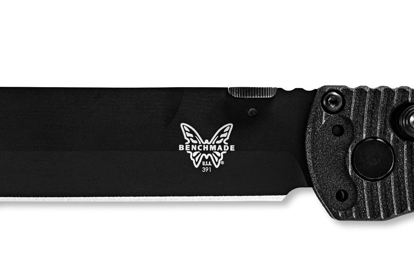 Benchmade SOCP Tactical Folder 391BK AXIS lock and pocket clip detail