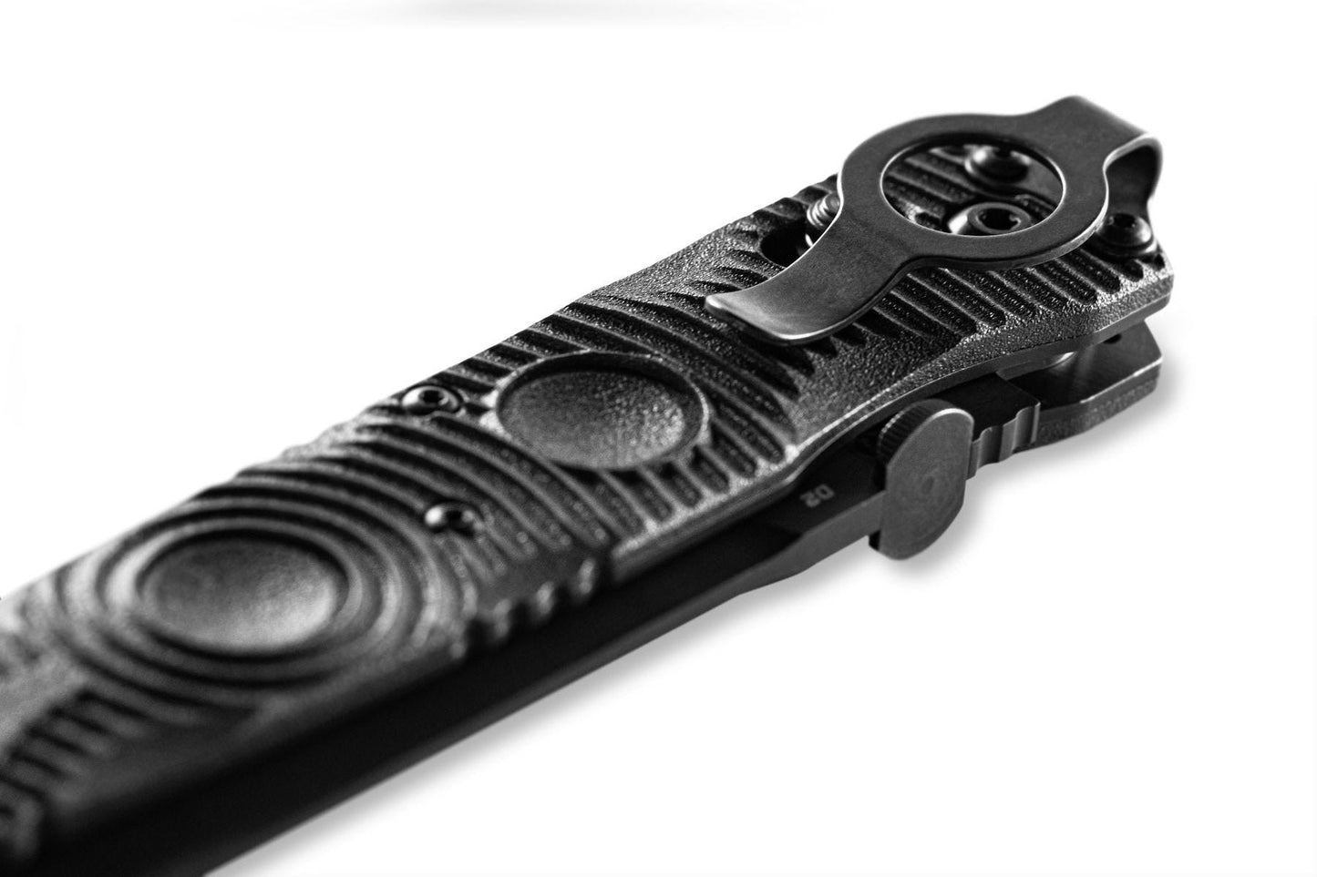 Benchmade SOCP Tactical Folder 391BK – 4.47″ Black D2 Spear Point, Black CF-Elite, AXIS Lock