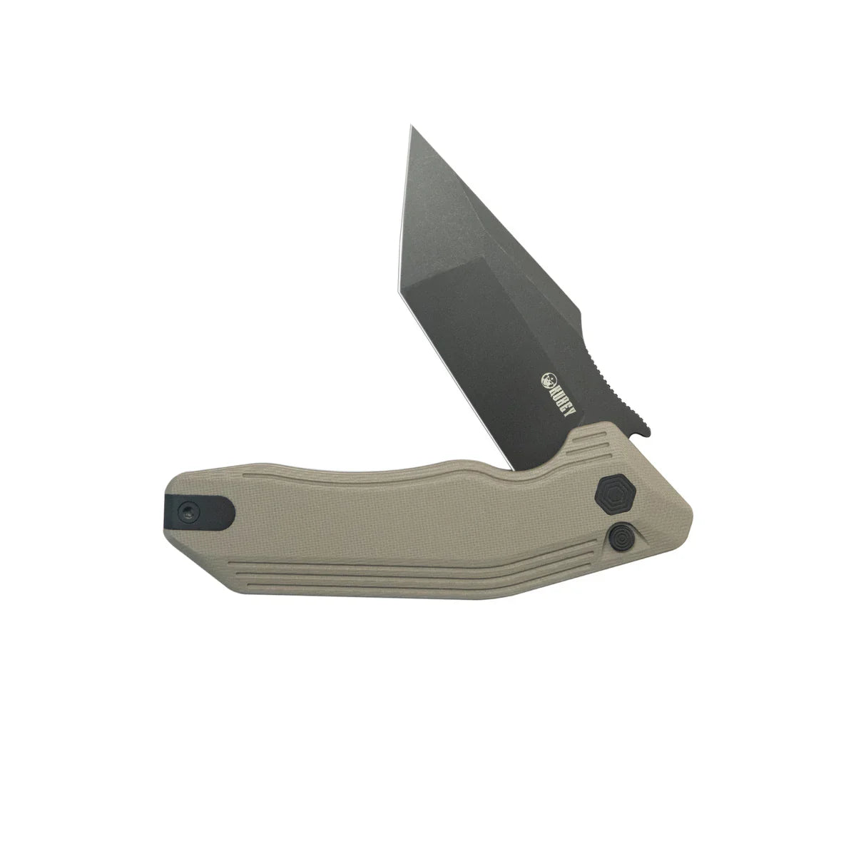 Kubey Knife Yokai 3.27" 14C28N Tan G10 KUB392C