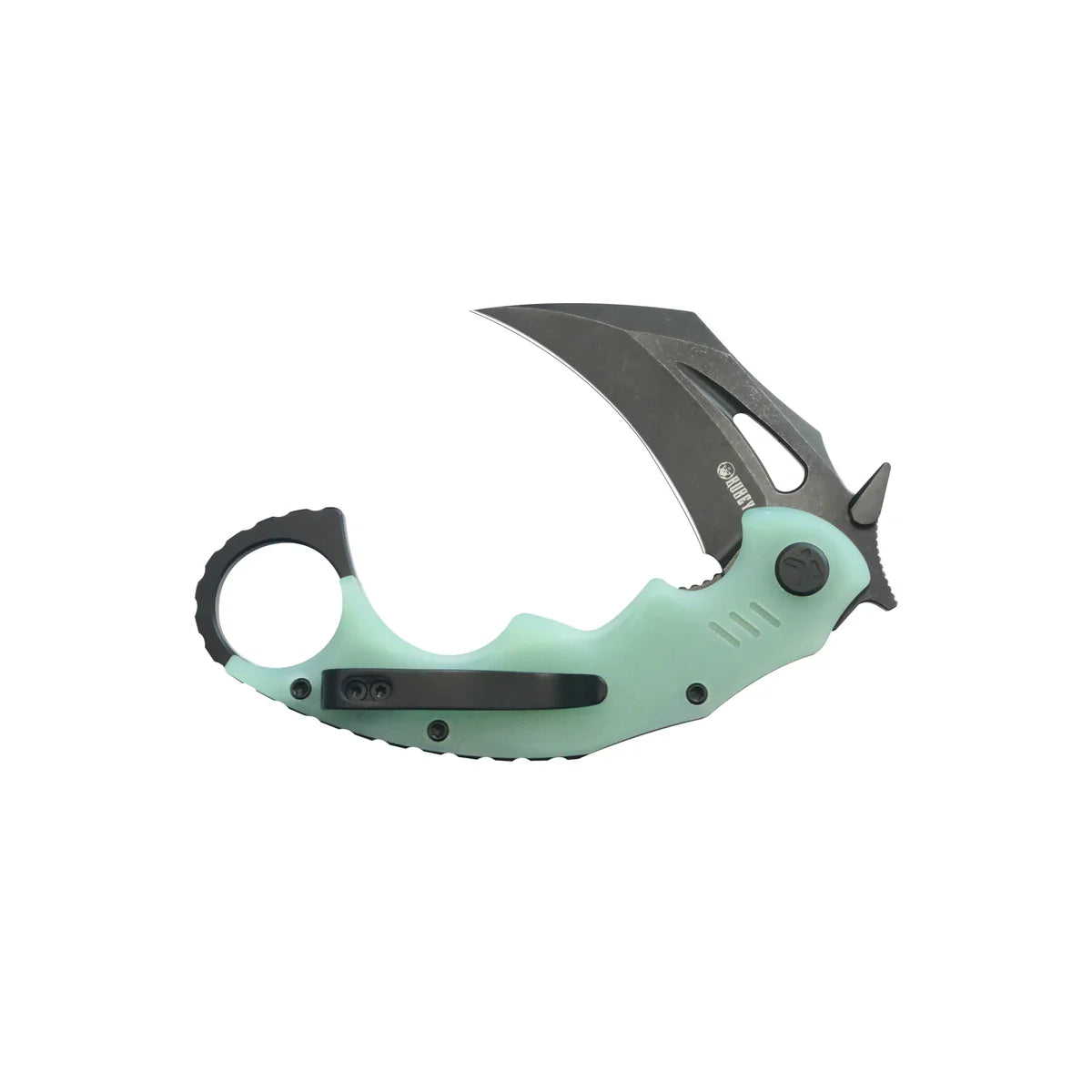 Kubey Knife Mini Wrath 2.44" 14C28N Jade G-10 KUB262L