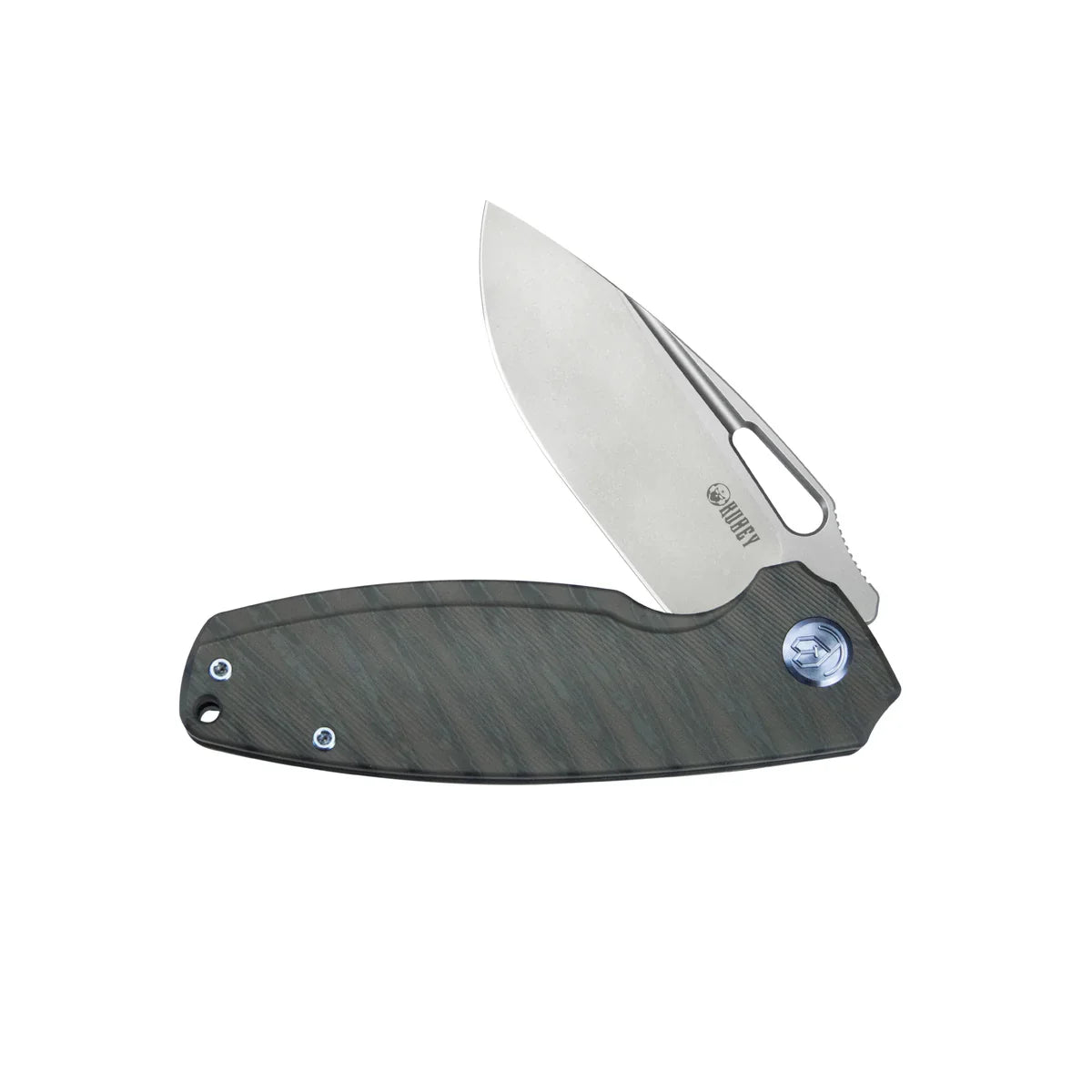 Kubey Knife Tityus 3.39" 14C28N Countoured Titanium KUB360E