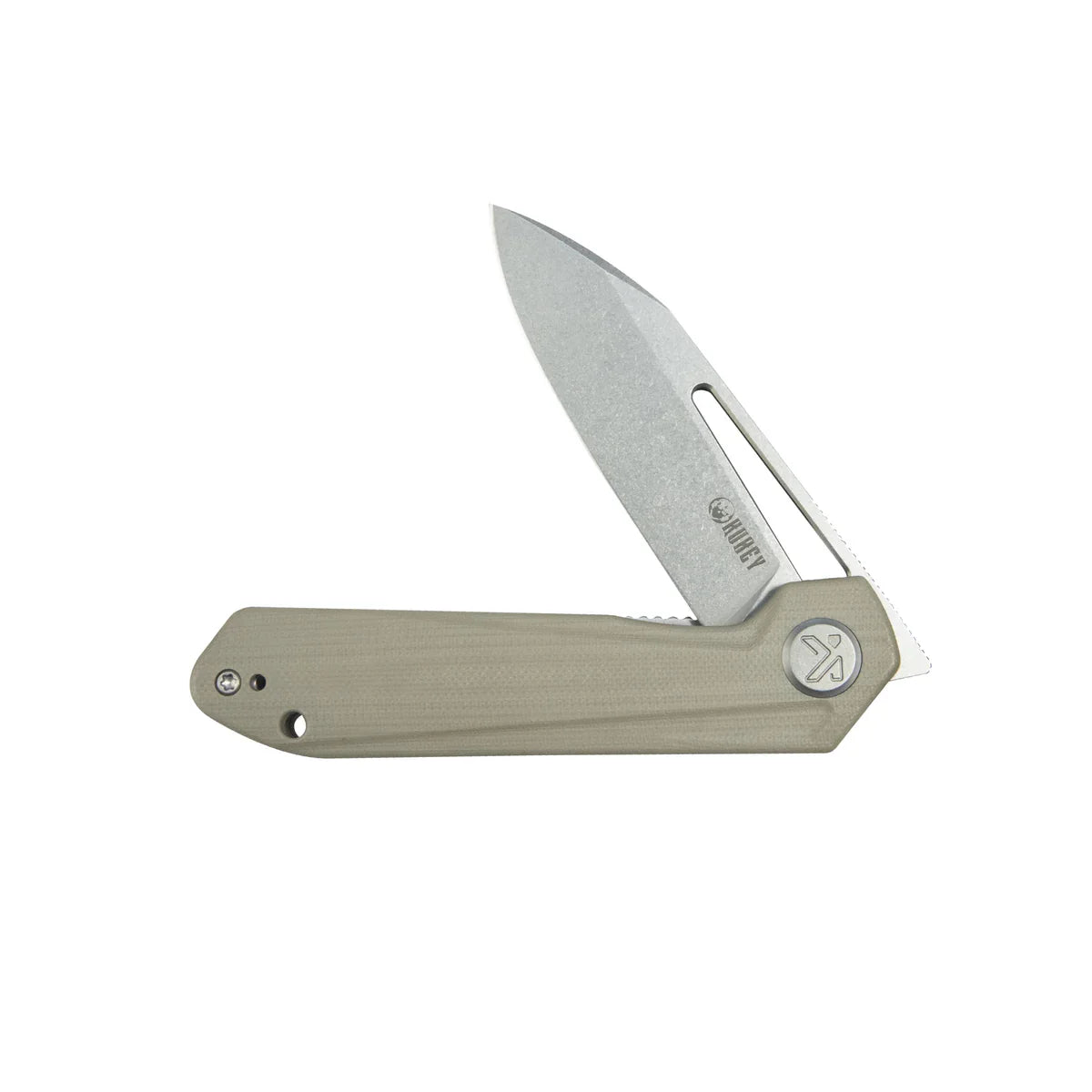 Kubey Knife Royal 2.99" 14C28N Tan G10 KUB321Q