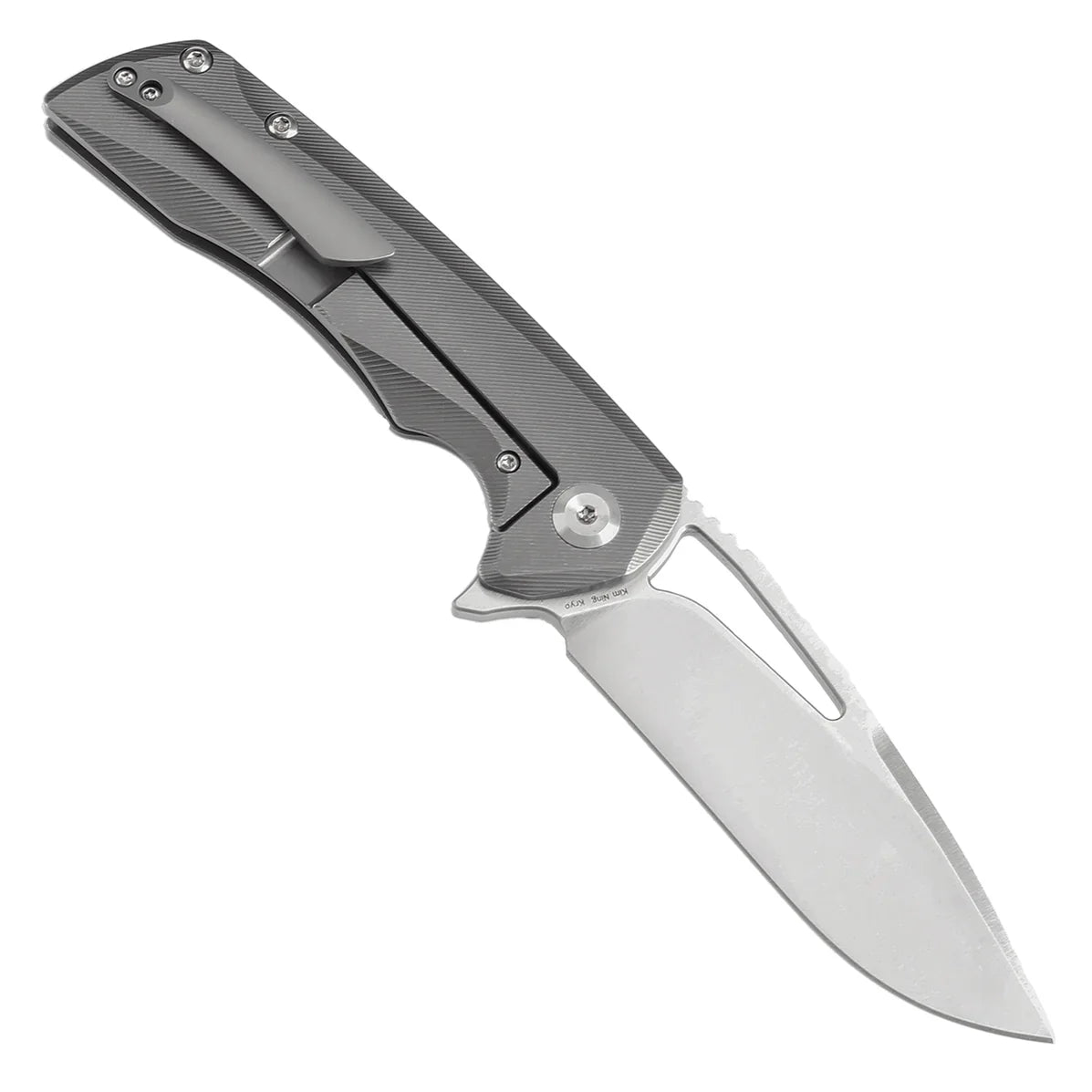 Kansept Kryo 3.58" CPM S35VN Micro Milling Titanium Grey K1001A7
