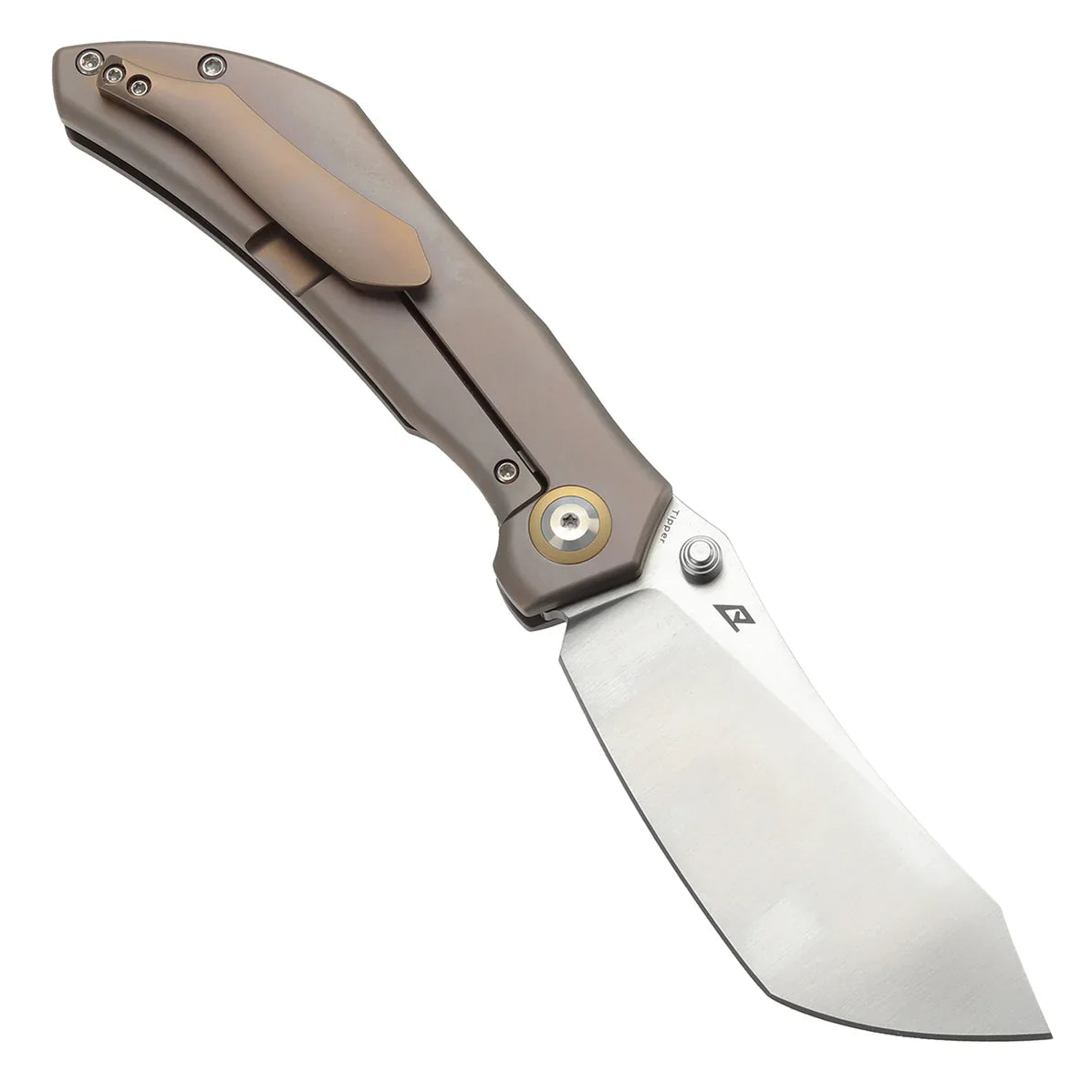 Kansept Tipper 3.38" CPM S35VN Bronze Anodized Titanium Plain Bronze K1079A2