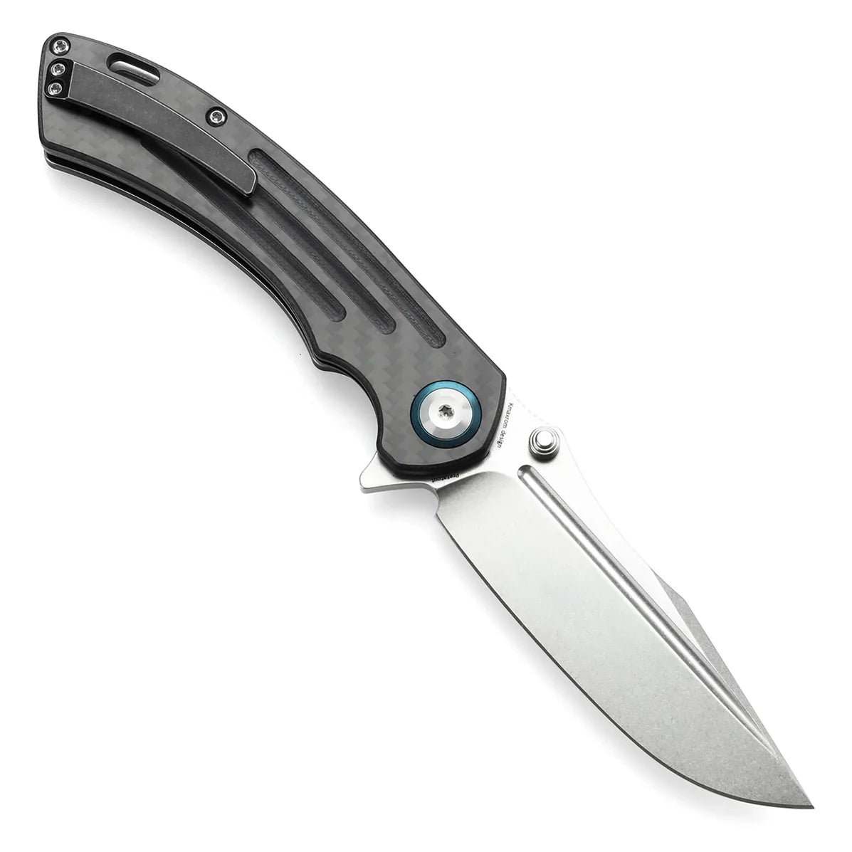 Kansept Pretatout 3.56" CPM S35VN Carbon Fiber,G10 Black K1032A5