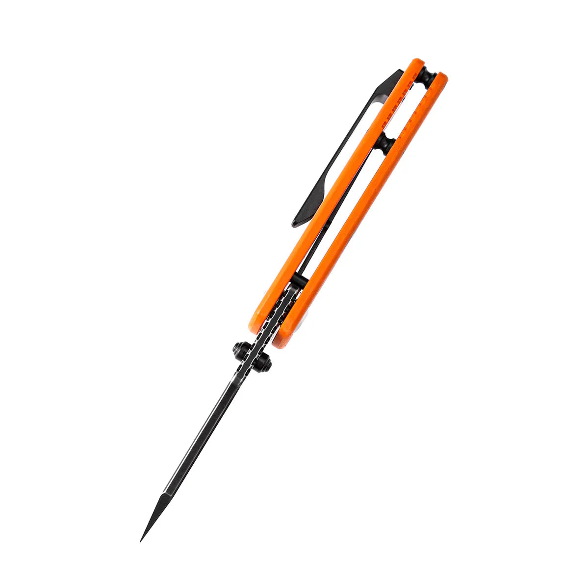 Kansept Little Main Street T2015AW – 2.26" 154CM Blade, Orange G10 Handle with Skull Print, Dirk Pinkerton Design