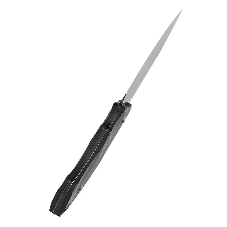Tenable Luccio G007A2 – 3.81" Blackwash 14C28N Blade, Black G10 Handle