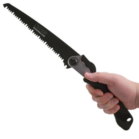 SOG Folding Saw w/ Nylon Sheath 8.25in High Carbon Steel Blade