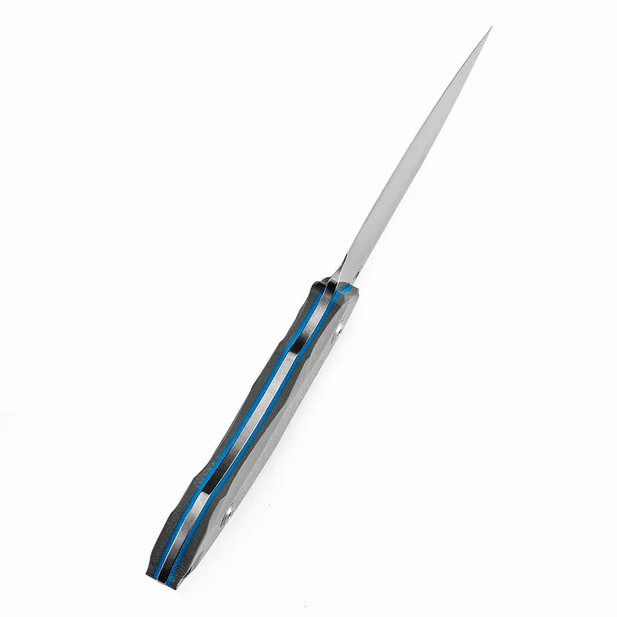 Tenable Luccio G007A4 – 3.81" Stonewashed 14C28N Blade, Grey G10 Handle