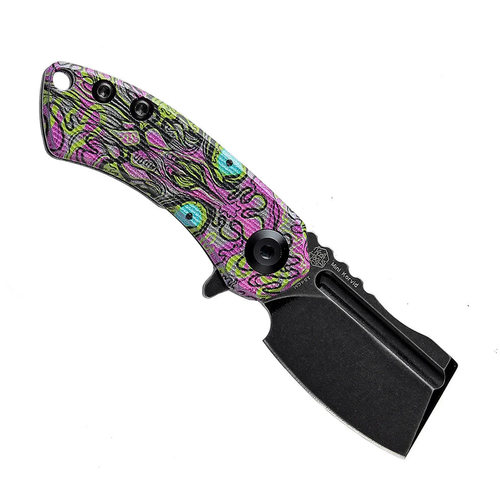 Kansept Mini Korvid 1.45" G10 with Undead Print-Purple T3030B3