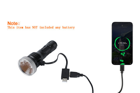 Manker U22 III LUMINUS SBT90 GEN2 LED 1500 Lumen High Intensity Flashlight Type-C Rechargeable